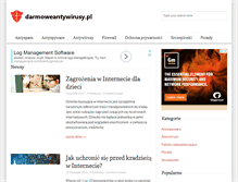 Tablet Screenshot of darmoweantywirusy.pl